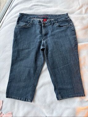 Y2K BUM equipment cropped capri denim jeans